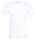 CECEBA Men's White Cotton T-Shirt – Fine Rib, Slim Fit, 1 Pack